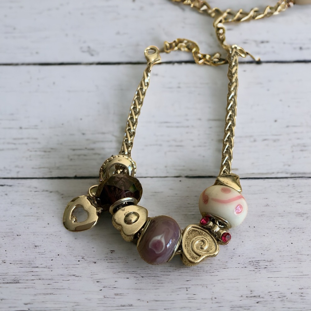 Pandora type bracelet.